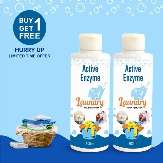 (Pack of 2) All in One Active Enzyme Laundry Stain Remover